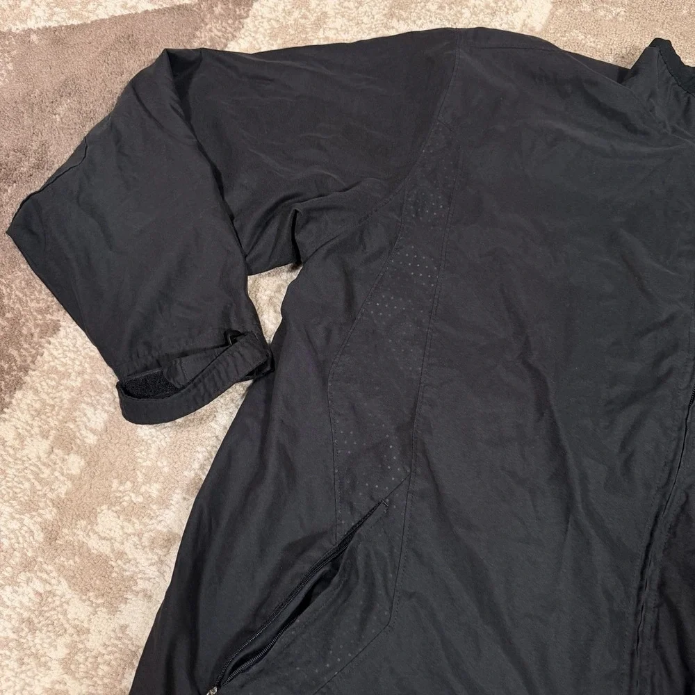 Jordan AF1 Full Zip Windbreaker Jacket‎ Mens 3XL Black Jumpman Long Sleeve